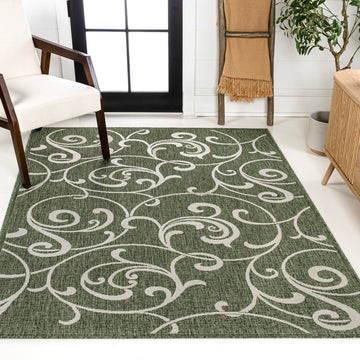 Maribel Traditional Classic All-Over Scroll Area Rug